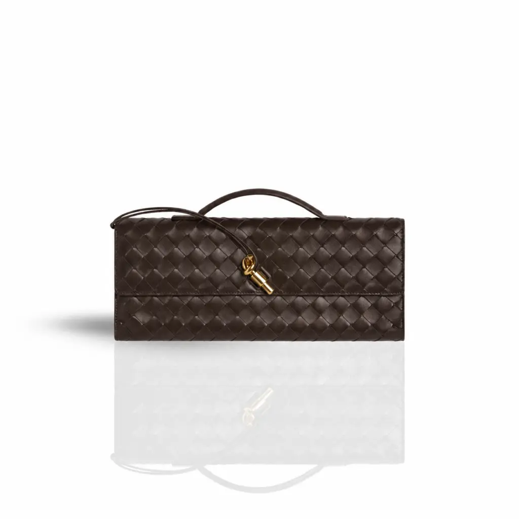 ANDANTE WOVEN CLUTCH EBONY