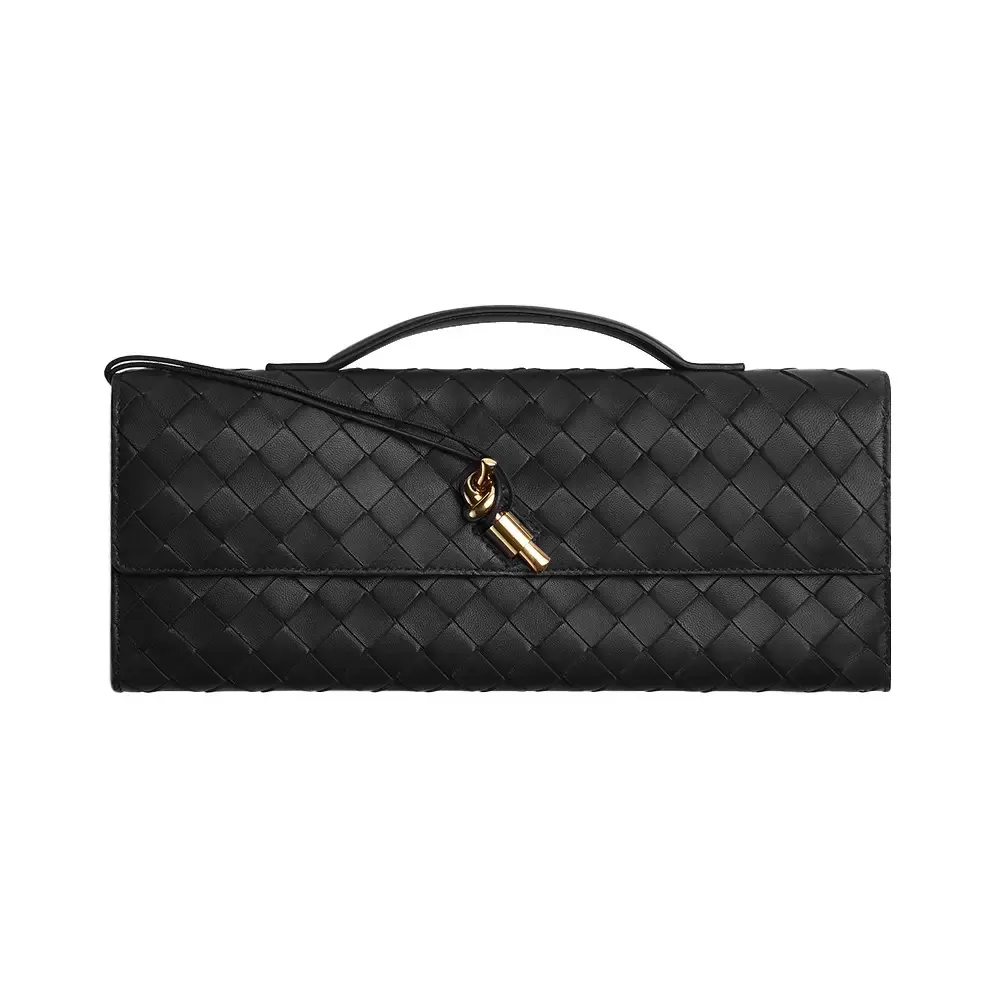 ANDANTE WOVEN CLUTCH BLACK