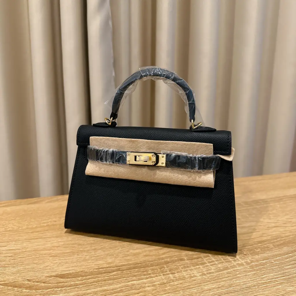 MINI CALLIE 19 BLACK IN EPSOM LEATHER