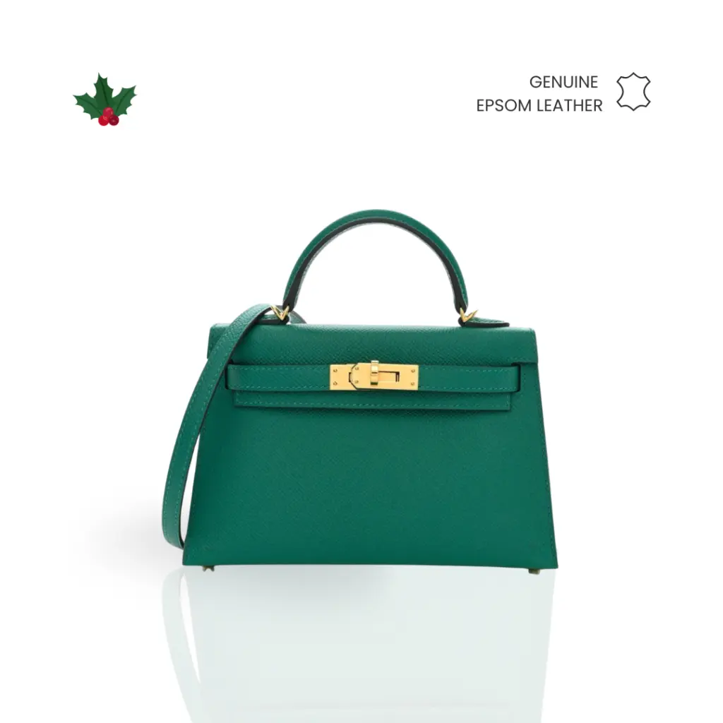 [HOLIDAY SERIES] MINI CALLIE 19 VERT JADE IN EPSOM LEATHER