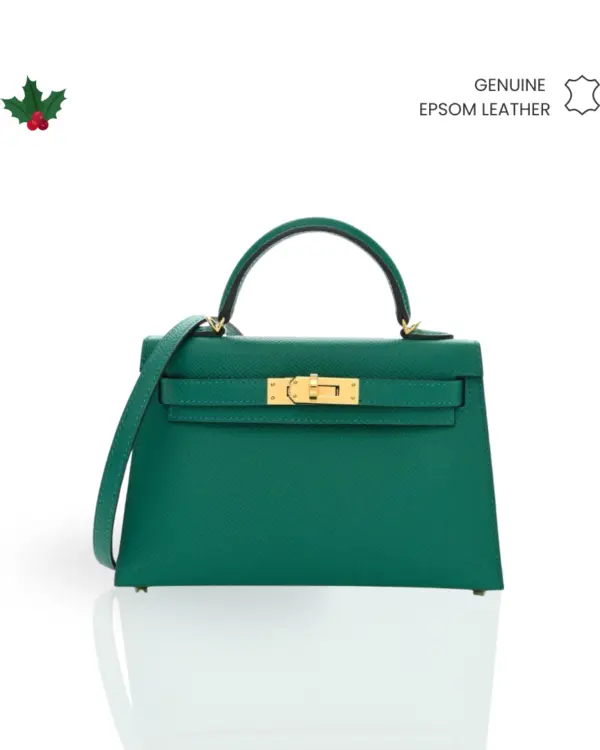 [HOLIDAY SERIES] MINI CALLIE 19 VERT JADE IN EPSOM LEATHER