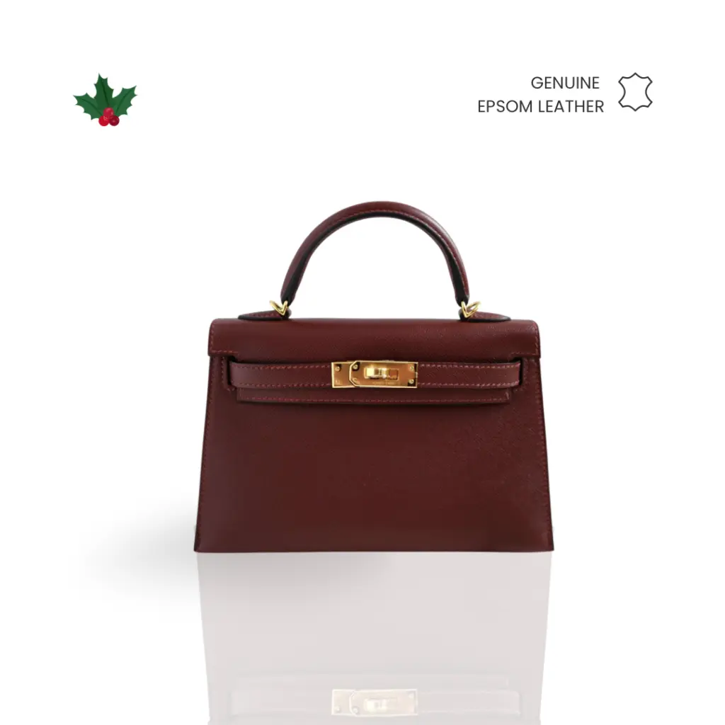 [HOLIDAY SERIES] MINI CALLIE 19 ROUGE H IN EPSOM LEATHER
