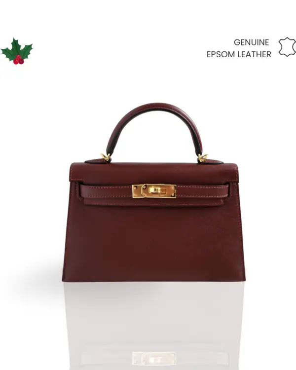 [HOLIDAY SERIES] MINI CALLIE 19 ROUGE H IN EPSOM LEATHER