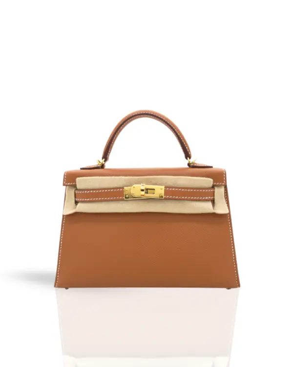MINI CALLIE 19 GOLD IN EPSOM LEATHER